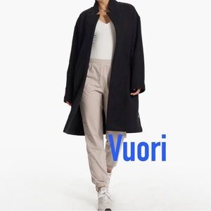 Vuori Restore Long Coat Black Size Medium/Large